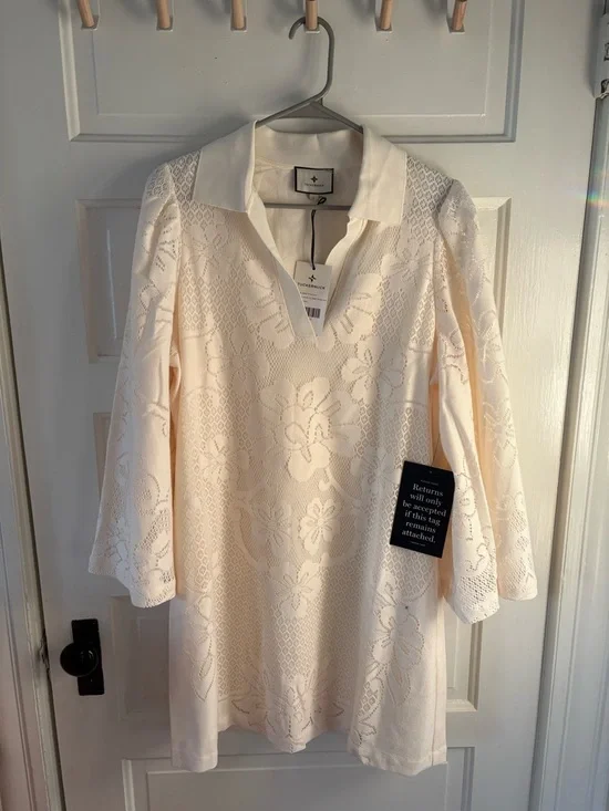 NWT Tuckernuck Ivory Lace Courtney Dress - Picture 8 of 11